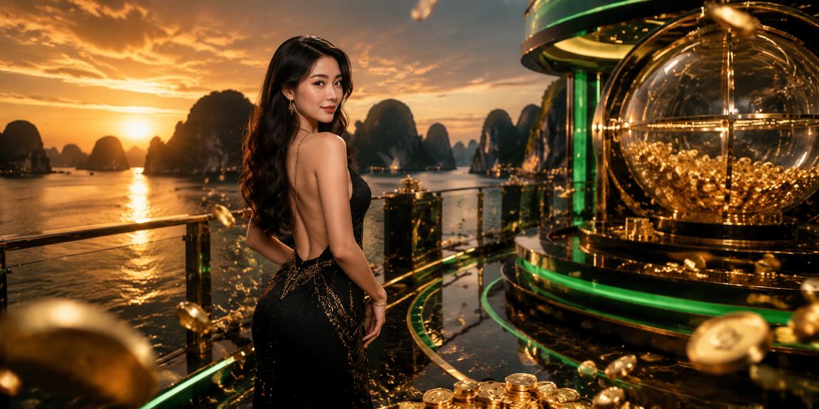 Người dùng Hạ Long tham gia xổ số trực tuyến tại bãi biển
