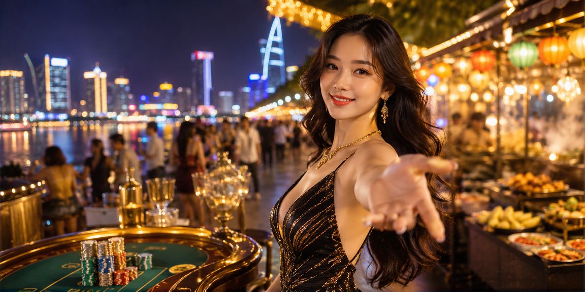 Không khí giải trí casino và chợ đêm sôi động tại Hồ Chí Minh