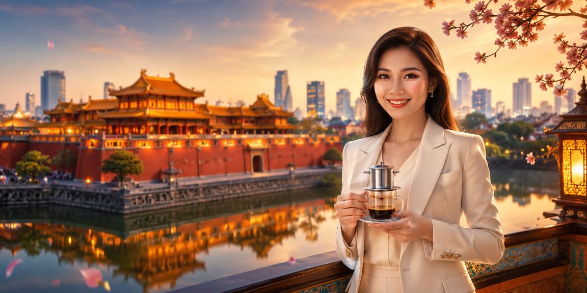 Không gian giải trí casino và cà phê buổi chiều tại Huế với người dùng xem ưu đãi